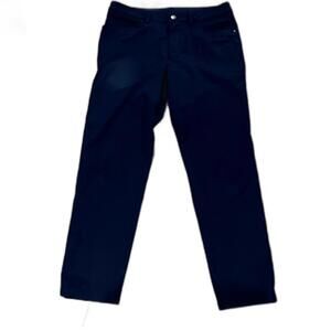 Lululemon Men's Straight Leg Slim Fit Pants True Navy Blue Size 32